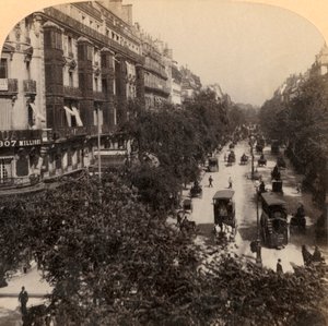 Le Grand Boulevard, Paris, France, 1894 - Underwood and Underwood