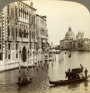 Le Grand Canal, Venise, Italie - Underwood and Underwood