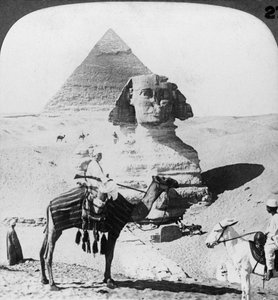 Le Grand Sphinx de Gizeh, Égypte, 1905 - Underwood and Underwood