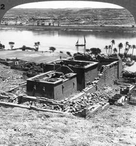 Le temple nubien de Kalabsheh, Égypte - Underwood and Underwood