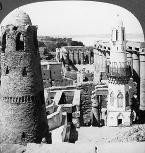 Le Temple de Louxor, Égypte, 1905 - Underwood and Underwood