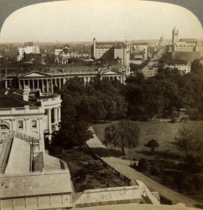 La Maison Blanche et le bâtiment du Trésor, Washington DC, USA - Underwood and Underwood