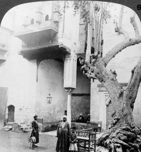 Les fenêtres du harem dans la cour d