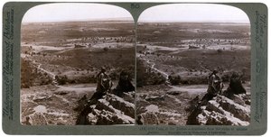 La plaine du Jourdain, vue des ruines de l