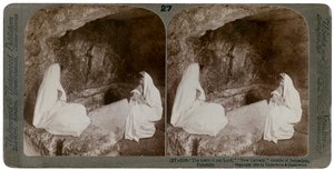 Le tombeau de Jésus, près de Jérusalem, Palestine - Underwood and Underwood