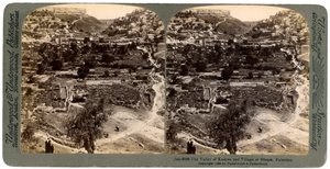 La vallée de Cédron et le village de Siloé, hors des murs de Jérusalem, Palestine, 1896