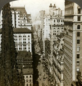 Église de la Trinité et Broadway, New York, États-Unis - Underwood and Underwood