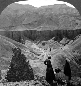 Vallée des rois, tombes à Thèbes, Égypte, 1905
