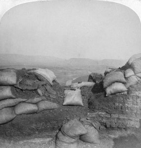 Vue depuis Spion Kop, Afrique du Sud, 2e guerre des Boers, 1901 - Underwood and Underwood