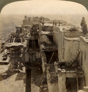 Wolpi...un chef pueblo de la mystérieuse race Moki Cliff Dwellers, Arizona, États-Unis, 1901