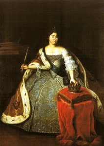 Portrait de Catherine I de Russie - Unidentified painter label QS