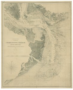 Port de Charleston et ses abords montrant les positions des batteries rebelles LOC lva0000206