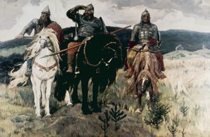 Bogatyri (Les Héros) par Viktor Mikhailovich Vasnetsov, 1898 - Unknown