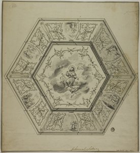 Plafond avec saint Antoine de Padoue entouré d