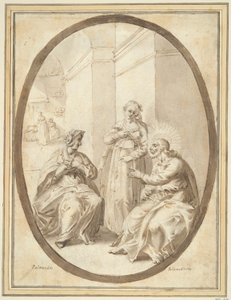 Christ dans la maison de Marthe et Marie - Unknown