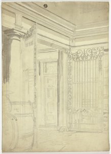 Entrée avec portail ouvert