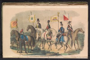 Costumes et bannières des gardes d