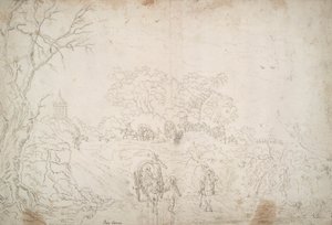 Paysage avec Caravane - Unknown