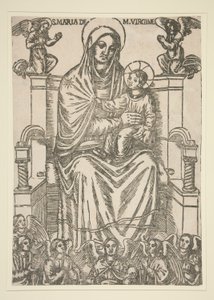Madone et Enfant en Trône - Unknown