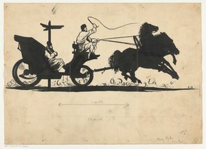 Homme en calèche - Unknown