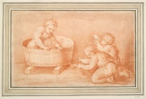 Putti faisant du vin