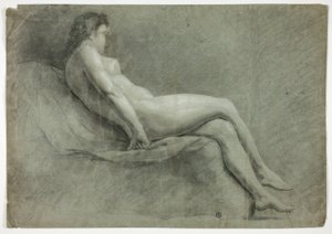 Nu féminin académique couché - Unknown