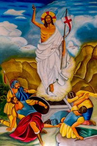 Fresque de la Résurrection dans la paroisse catholique de Cristo Risorto de Hedzranawoe, Lomé, Togo - Unknown