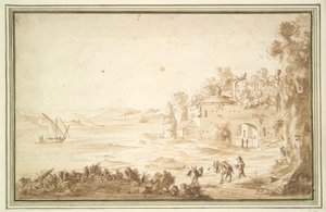 Ruines au bord d