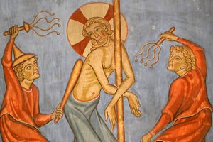 Église protestante Saint-Pierre-le-Jeune, Passion du Christ, La Flagellation du Christ, fresque, Strasbourg, France - Unknown