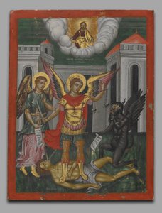 Saint Michel pesant une âme - Unknown