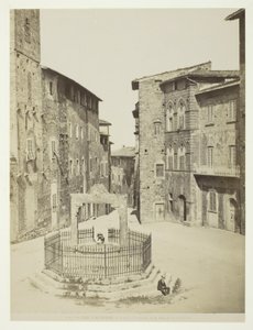San Gimignano, Piazza Cavour cis della cisterna - Unknown