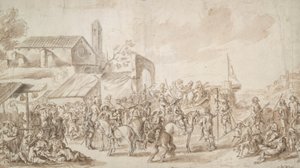 Soldats rassemblés près d