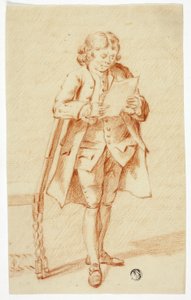 Homme debout lisant une lettre - Unknown