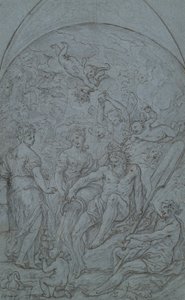 Étude pour une allégorie avec dieu de la rivière et abondance - Unknown