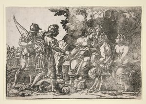 Thétis recommande Achille à la tutelle de Chiron - Unknown