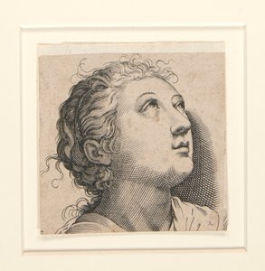 Sans titre (femme regardant en haut) - Unknown
