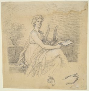 Femme avec lyre - Unknown