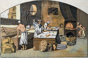 Une boulangerie au 18ème siècle - Unknown artist
