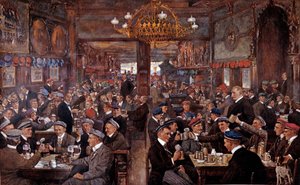 Une brasserie à Leipzig (Allemagne)