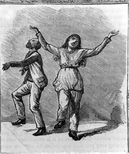 Un couple de Shakers dansant - Unknown artist