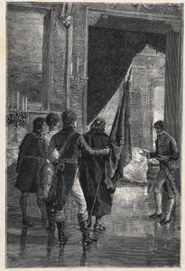 Une députation de Carbonari, la société secrète nationaliste, est présentée à Ferdinand Ier des Deux-Siciles (anciennement Ferdinand IV de Naples) 1820 - Unknown artist