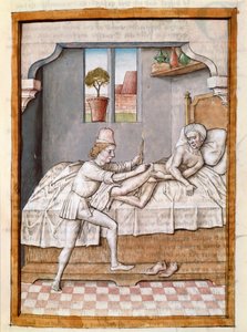 Un médecin soigne un patient Miniature tirée d