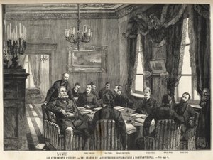 Réunion de la Conférence européenne de Constantinople - Guerre serbo-bulgare - Réunion de la conférence diplomatique à Constantinople - 1885 - dans l