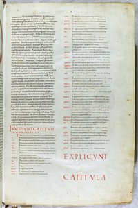 Page de la Bible du XIe siècle avec l