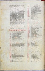 Page de la Bible du XIe siècle avec l