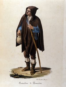 Un paysan de la région de Camastra en Sicile