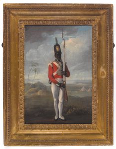 Un soldat du 8e Régiment des Antilles