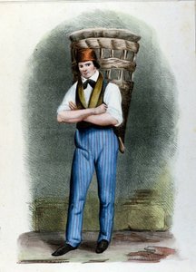Un vendeur ambulant de pain. Gravure milanaise vers 1820 - Unknown artist