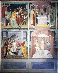Adoration des Mages, circoncision, moquerie, flagellation, Vie du Christ (15ème siècle)