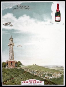 Publicité de la marque Joseph Goulet - Verzenay - Grand cru de la Champagne - Unknown artist